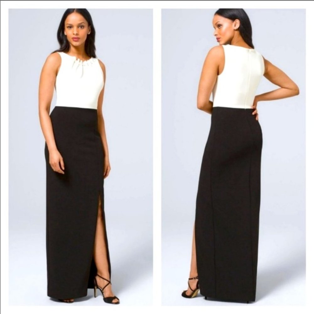 Nicole Miller NY Black & White Color Block Dress - Picture 2 of 15